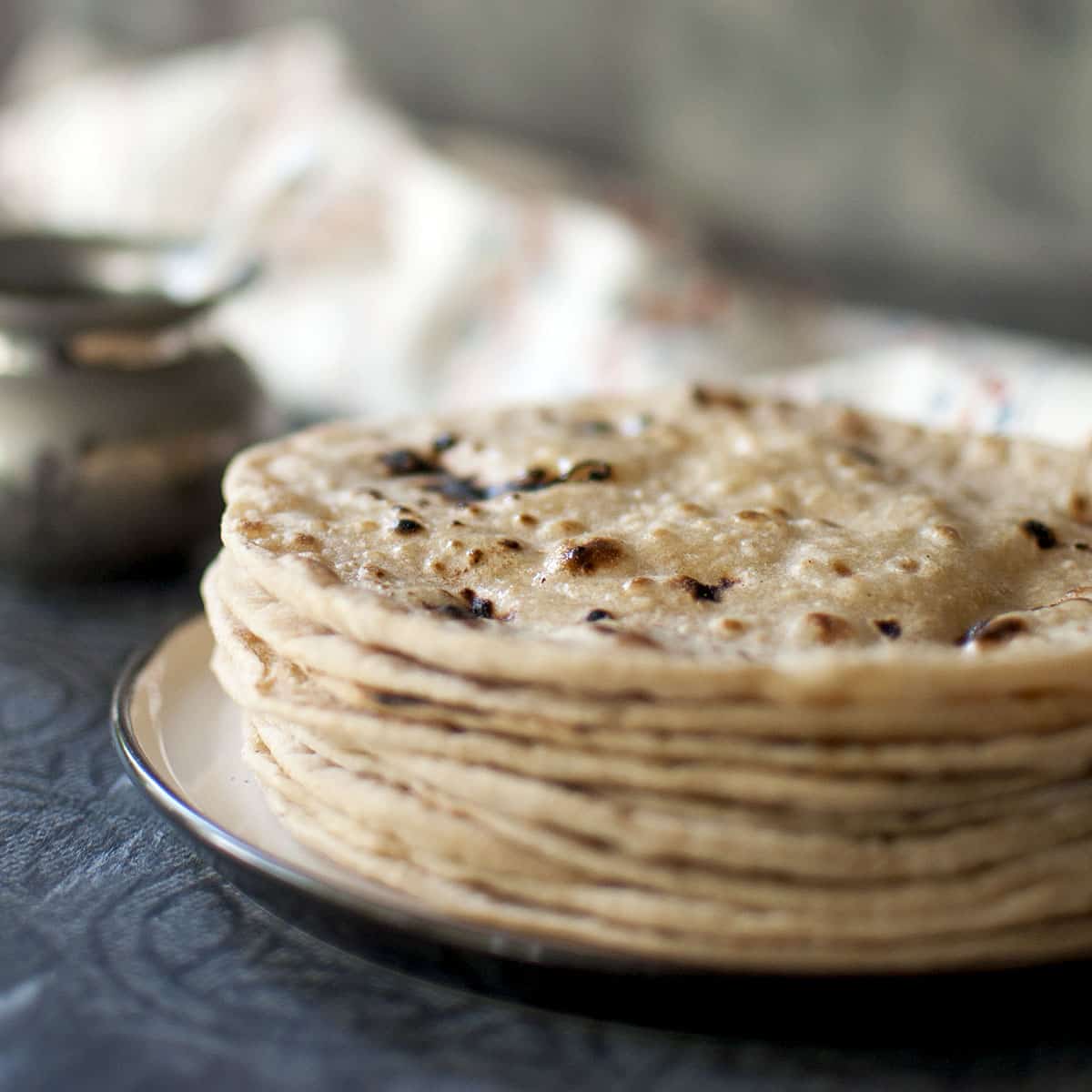 Bulk Order of Whole Wheat Butter/Ghee Roti (10)